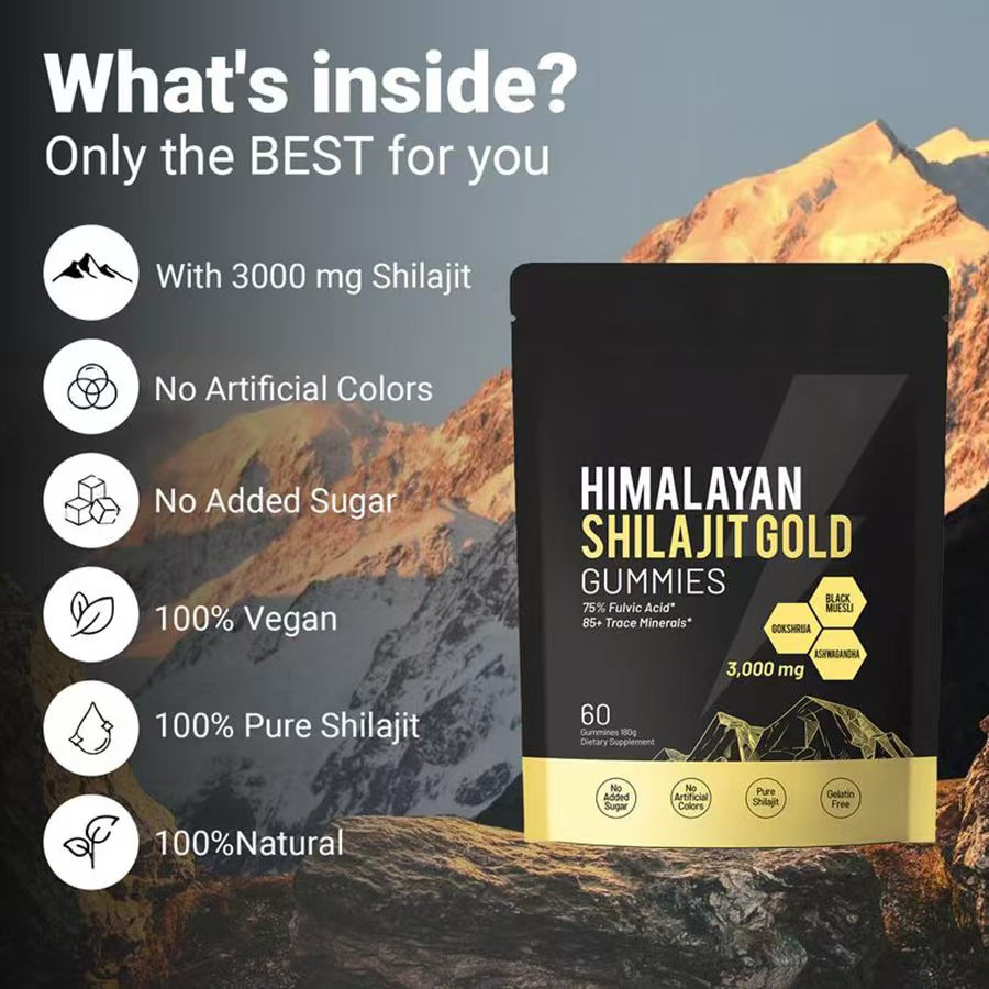 Himalayan* Shilajit Gummies with Ashwagandha & Gokshura